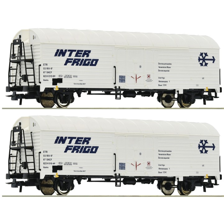 SET 2 VAGONES REFRIGERADOS SNCF ROCO 76040 ESCALA H0