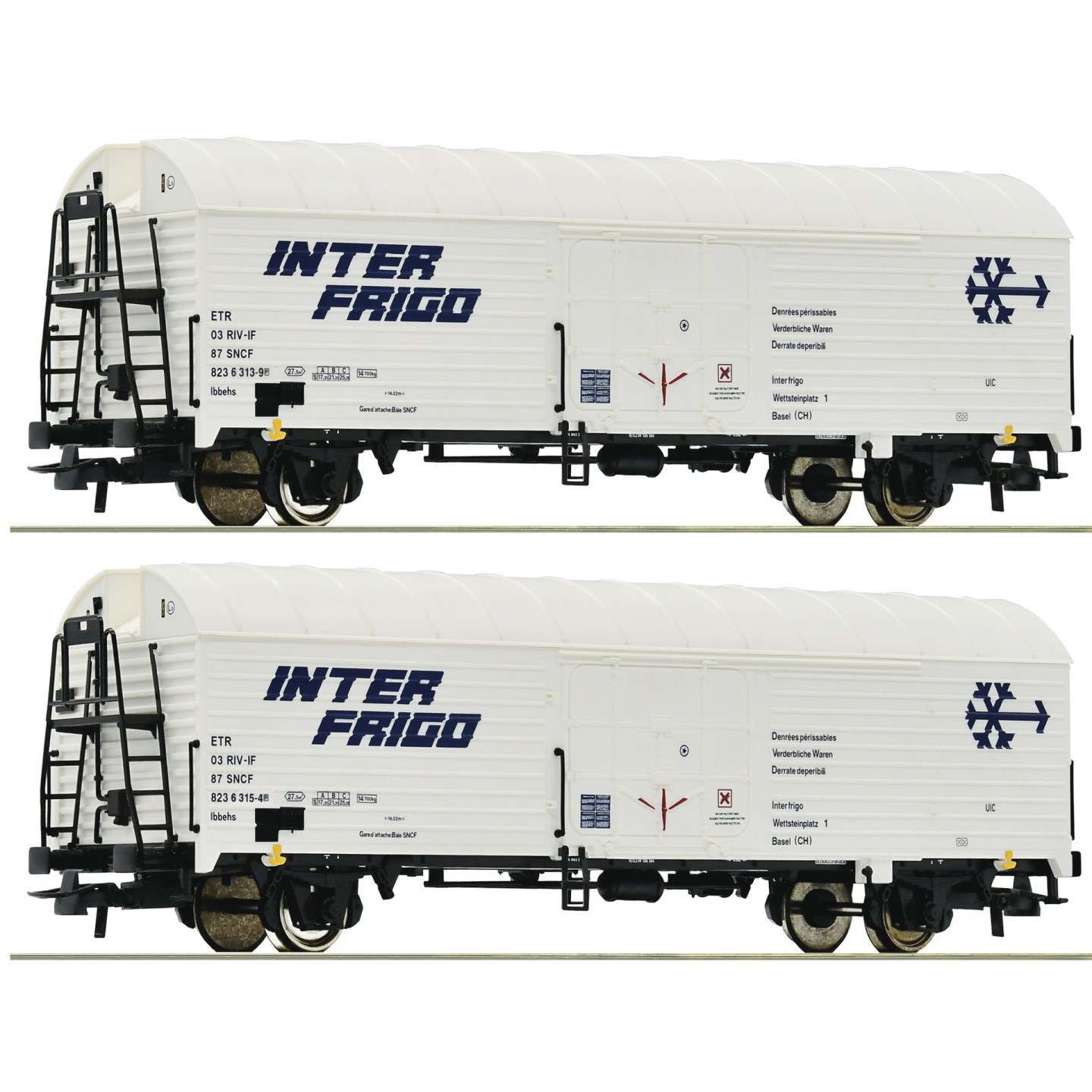 SET 2 VAGONES REFRIGERADOS SNCF ROCO 76040 ESCALA H0