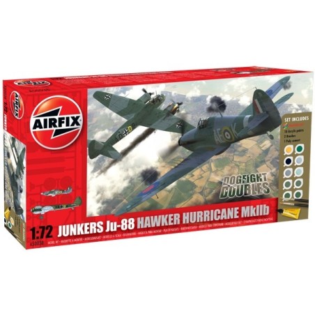 JUNNEKERS JU-88 Y HAWKER HURRICANE MKIIB AIRFIX 1/72
