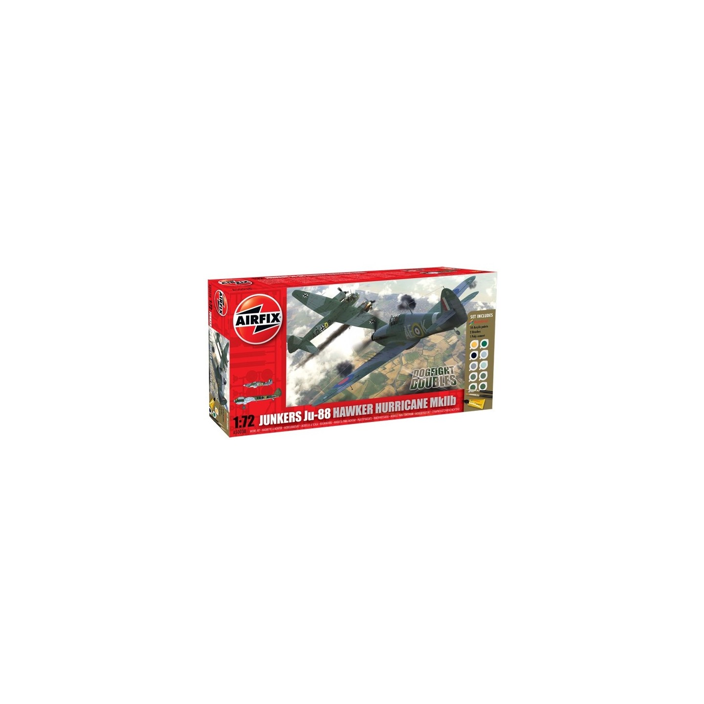 JUNNEKERS JU-88 Y HAWKER HURRICANE MKIIB AIRFIX 1/72