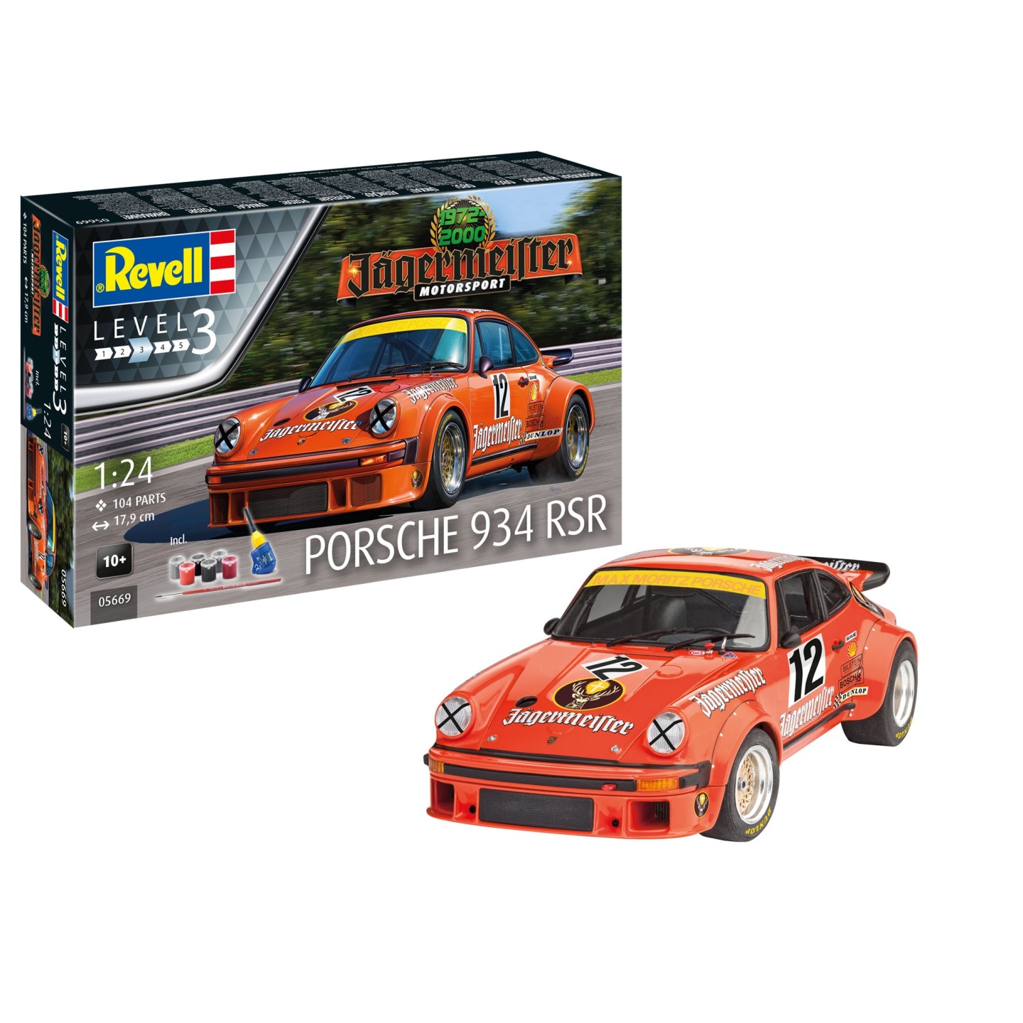 KIT PORSCHE 934 RSR JAGERMEISTER REVELL 05669 ESCALA 1/24