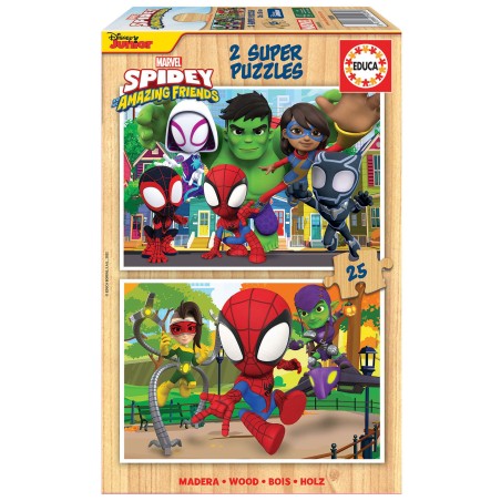 PUZZLE SPIDEY FRIENDS 2X25 EDUCA 19289