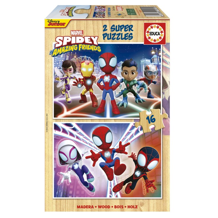 PUZZLE SPIDEYY AMAZIN FRIEND 2X16 EDUCA 19579