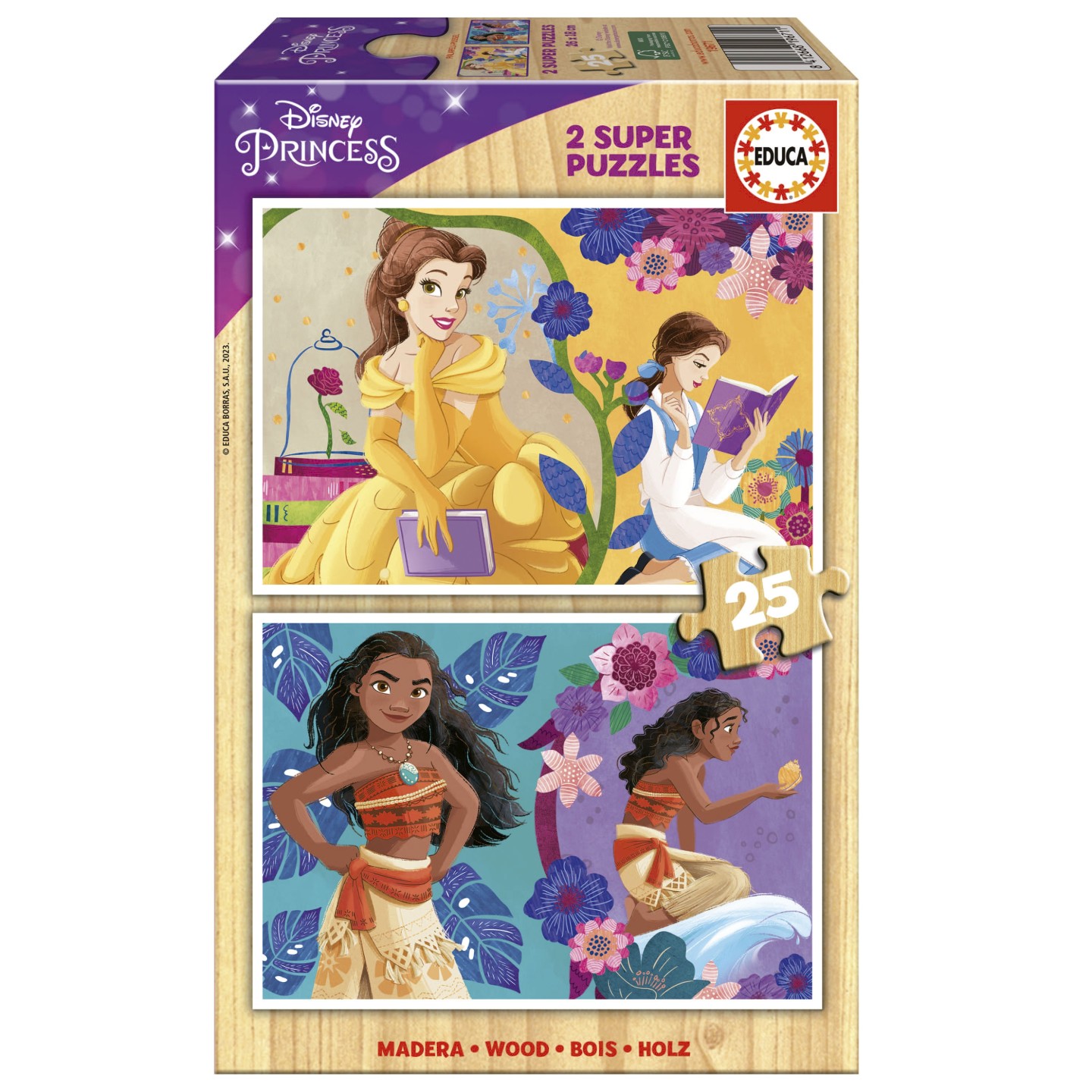 PUZZLE PRINCESAS DISNEY 2X25 EDUCA 19671