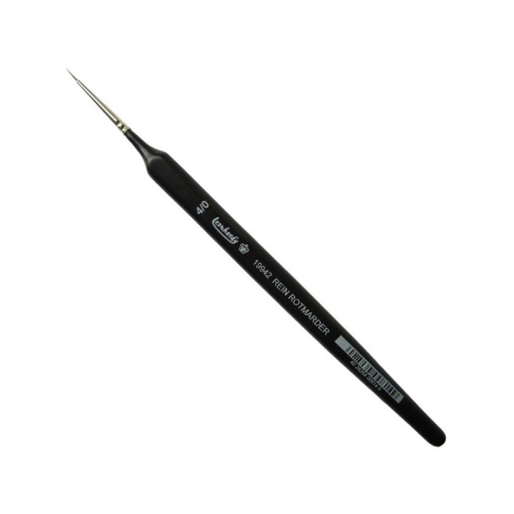 PINCEL MARTA ROJA MANGO TRIANGULAR Nº 4/0