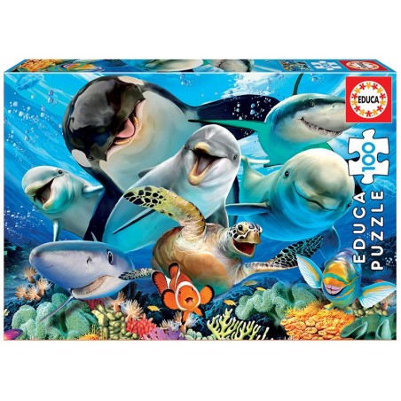 PUZZLE SELFI BAJO EL AGUA 100 EDUCA 18062