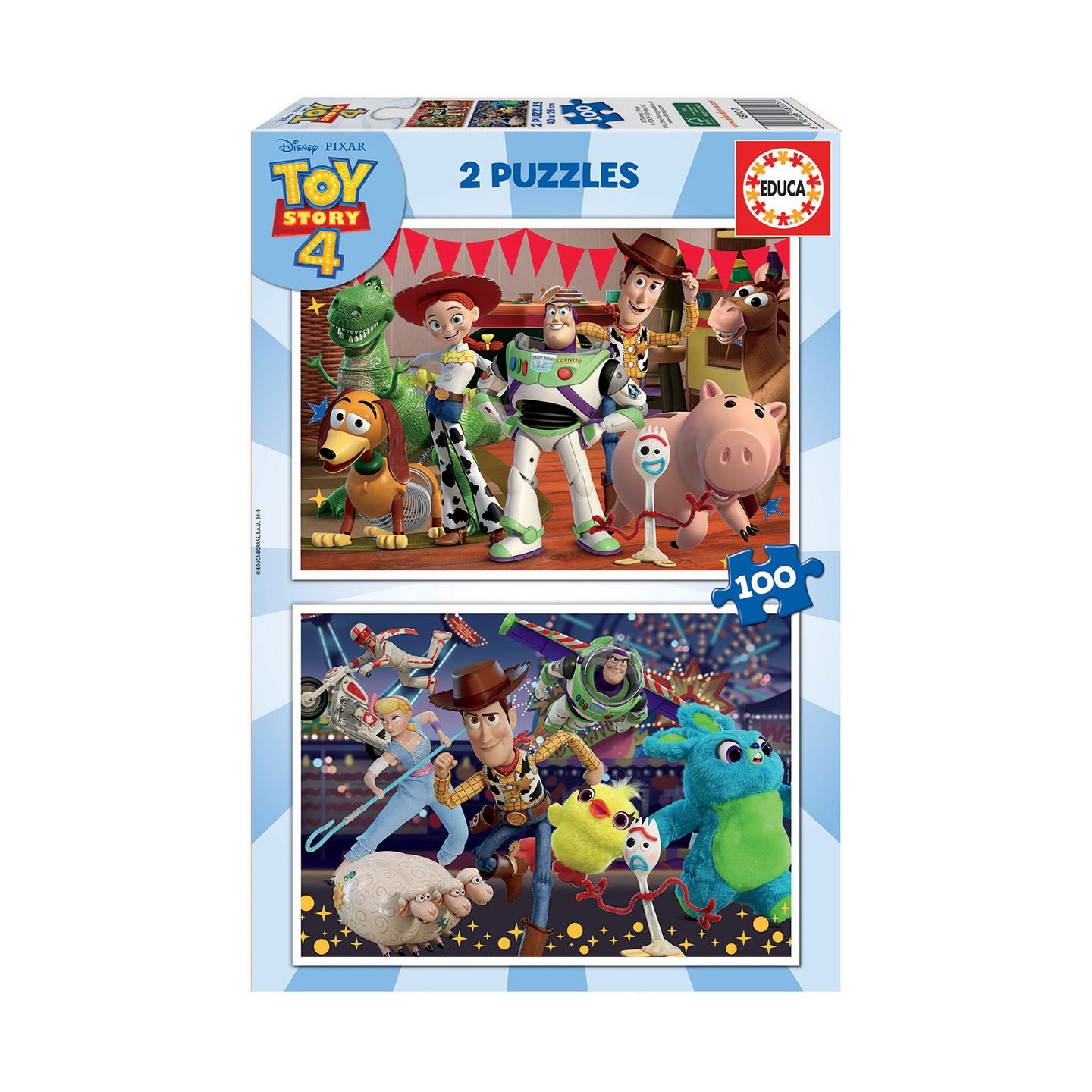 PUZZLE TOY STORY 2X100 EDUCA 18107