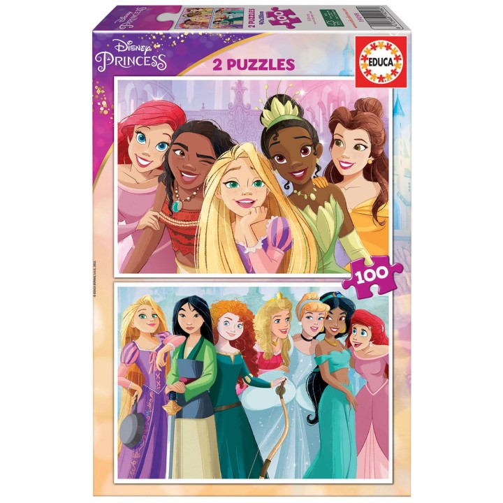 PUZZLE PRINCESAS 2X100 EDUCA 19298