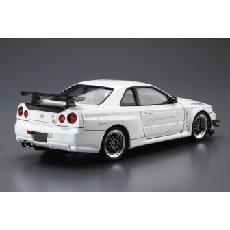 NISSAN SKYLINE GT-R BNR34 MINES AOSHIMA 1/24