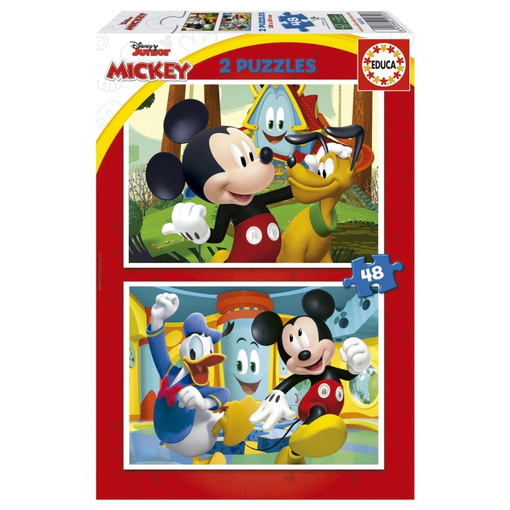 PUZZLE MICKEY MOUSSE FUN HOUSE 2X48 EDUCA 19312