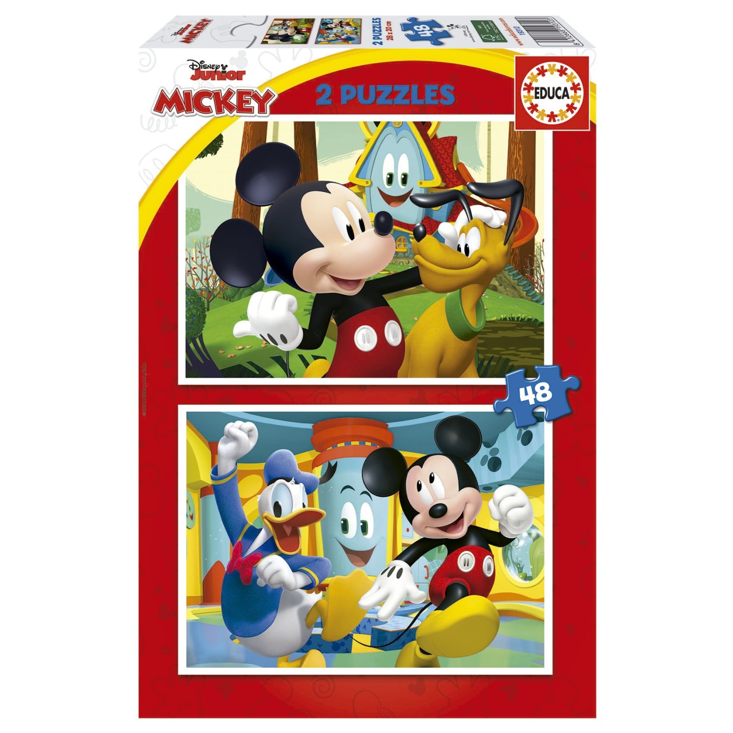 PUZZLE MICKEY MOUSSE FUN HOUSE 2X48 EDUCA 19312