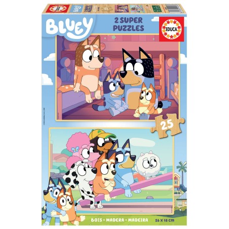 PUZZLE BLUEY 2X25 EDUCA 19407