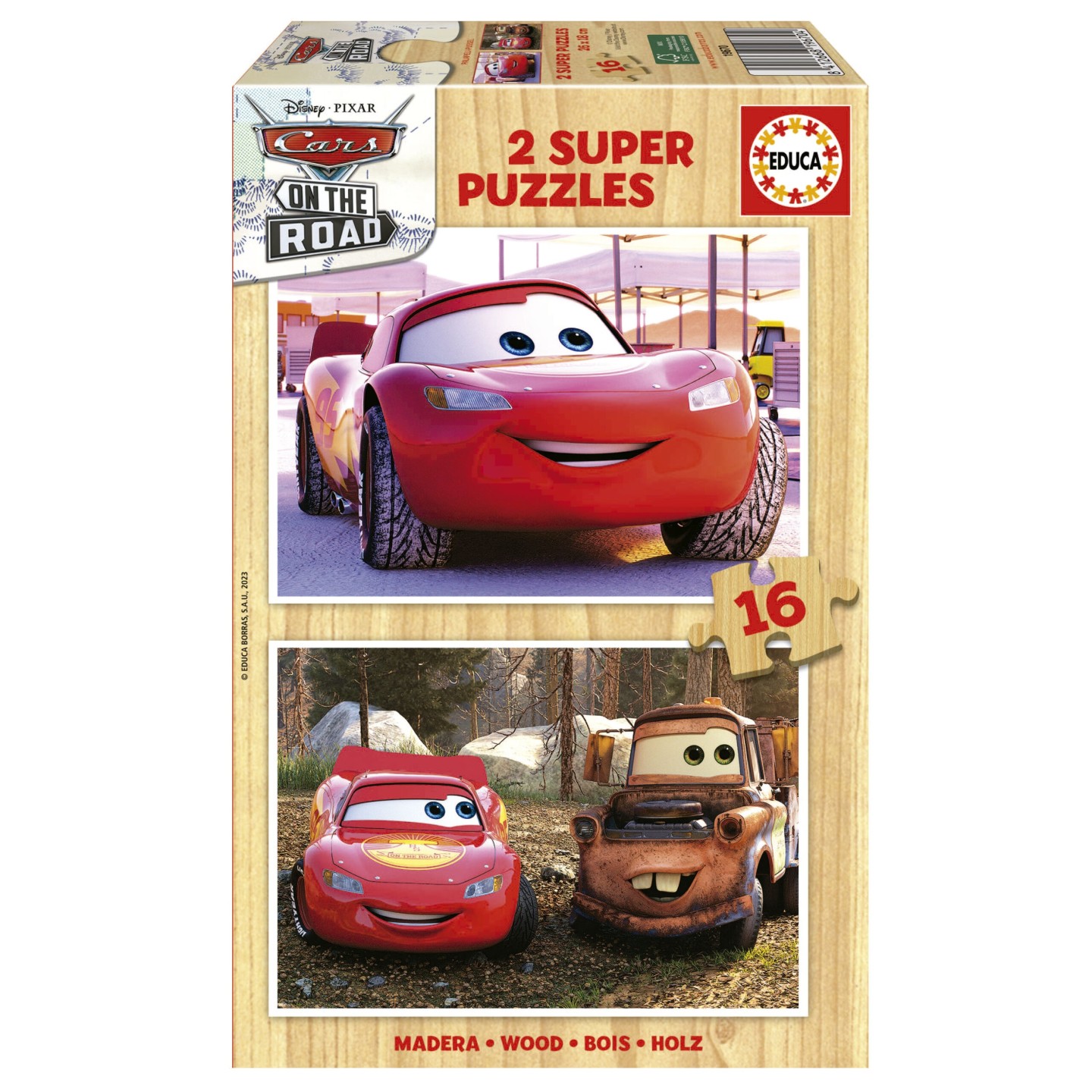 PUZZLE CARS 2X16 EDUCA 19670