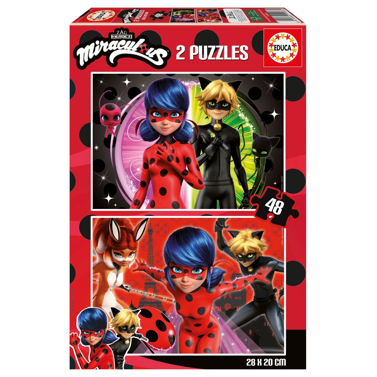 PUZZLE LADYBUG 2X48 EDUCA 19968