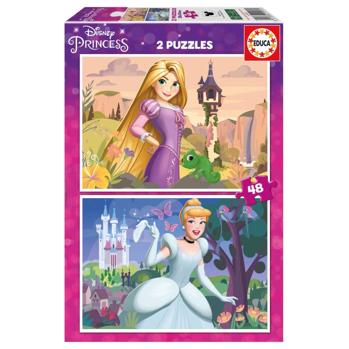 PUZZLE PRINCESAS DISNEY 2X48 EDUCA 19997