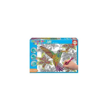 PUZZLE HUMMIINGRBIRD COLOURING 300 EDUCA 17083