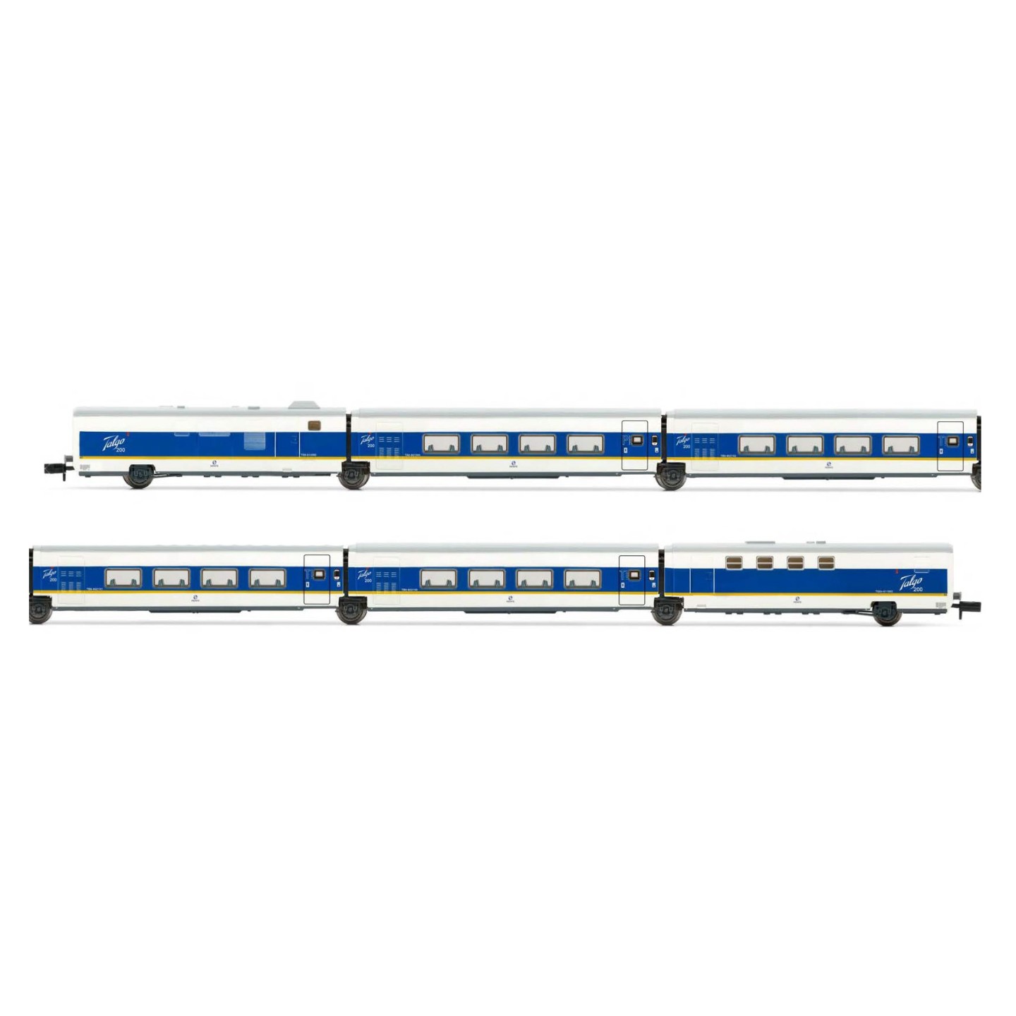 SET 6 COCHES TALGO 200 RENFE ARNOLD HN4462 ESCALA N