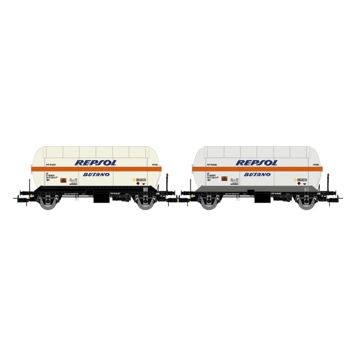 SET 2 CISTERNAS REPSOL BUTANO" RENFE ELECTROTREN HE6066 ESCALA H0"