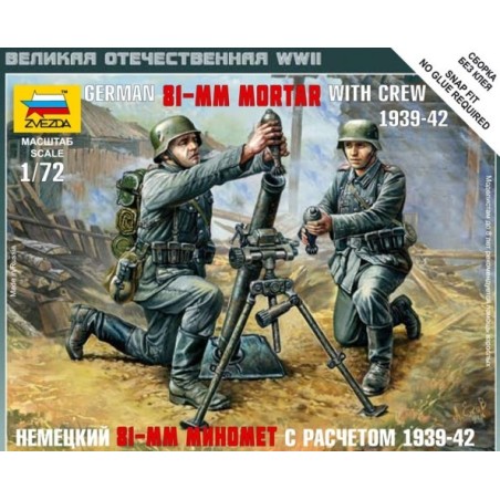 MORTEROS 81mm ALEMAN ZVEZDA 1/72