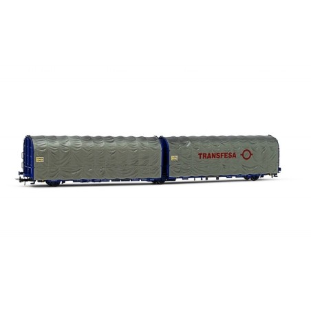 VAGON LAILS CON TOLDO TRANSFESA ELECTROTREN HE6043 ESCALA H0