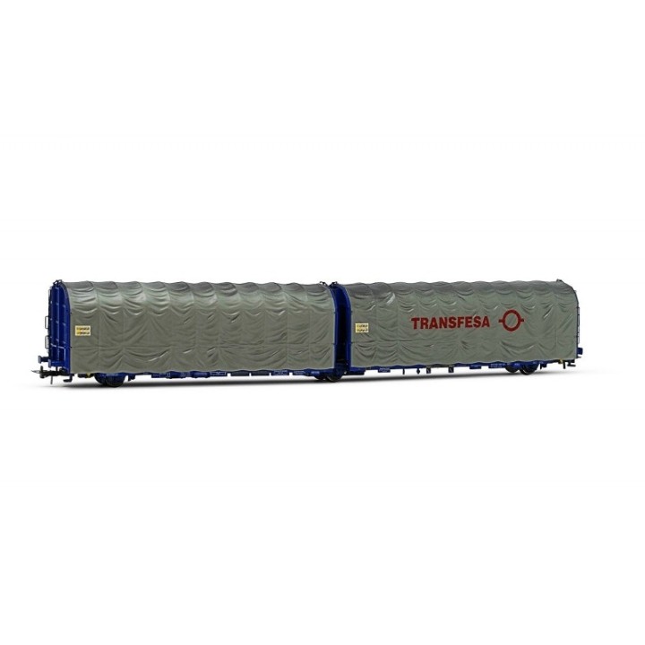 VAGON LAILS CON TOLDO TRANSFESA ELECTROTREN HE6043 ESCALA H0