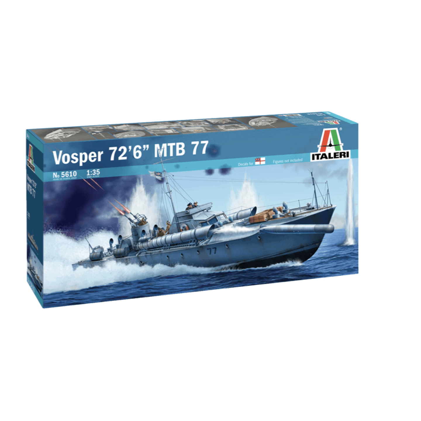 TORPEDERA VOSPER MTB 77 ITALERI 1/35