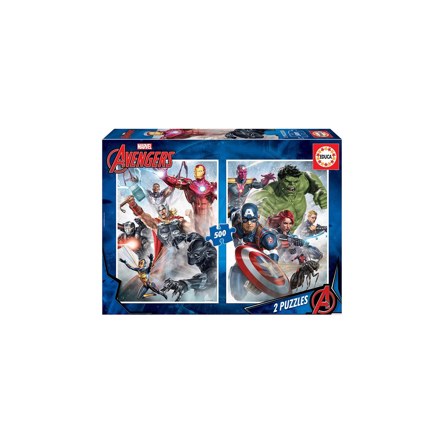 PUZZLE MAEVEL AVENGERS 2X500 EDUCA 17994