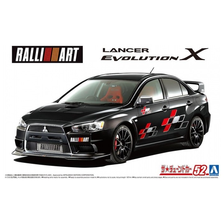 MITSUBISHI RALLIART CZ4A LANCER EVOLUTION X 2007 AOSHIMA 1/24