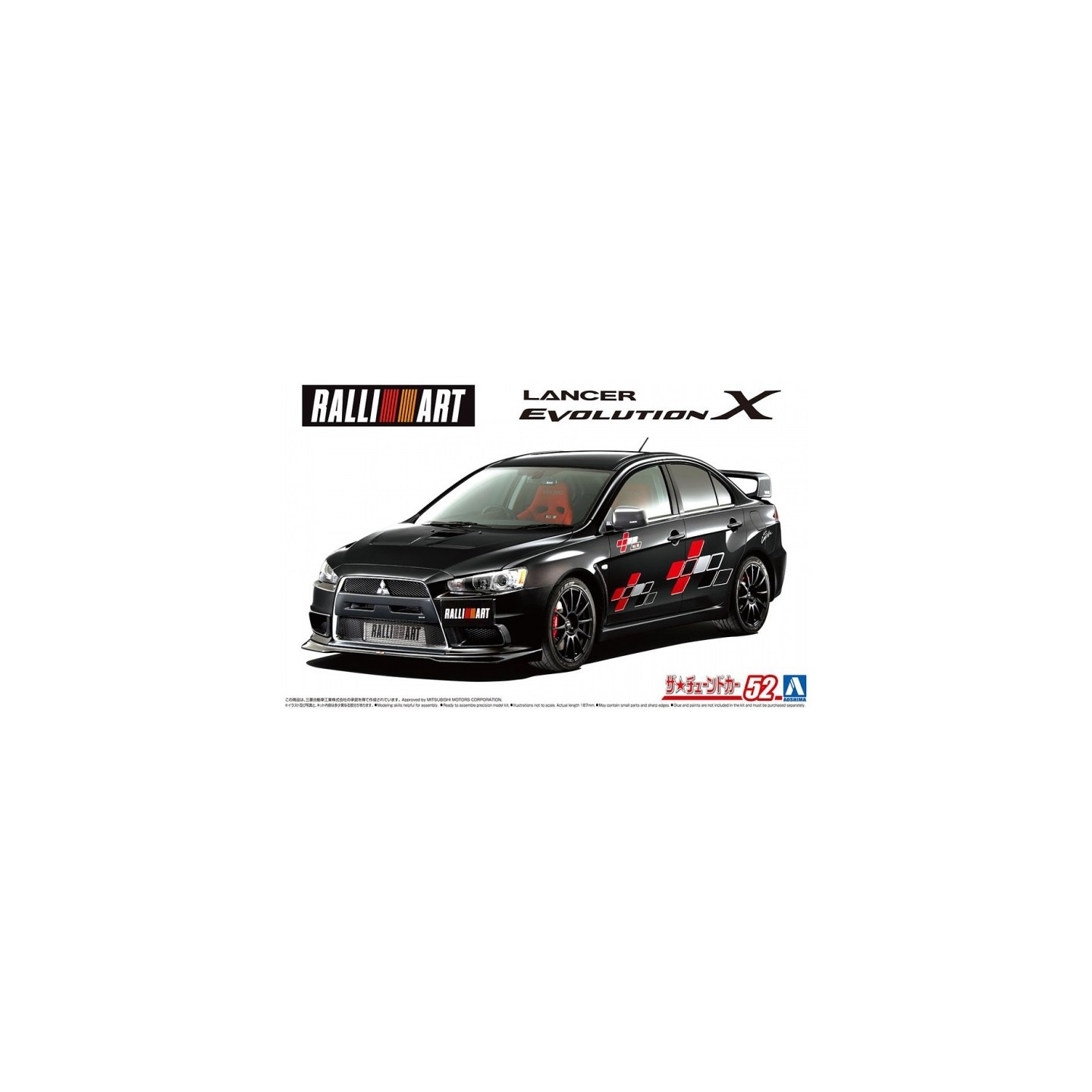 MITSUBISHI RALLIART CZ4A LANCER EVOLUTION X 2007 AOSHIMA 1/24