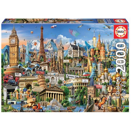 PUZZLE SIMBOLOS DE EUROPA 2000 EDUCA 17697