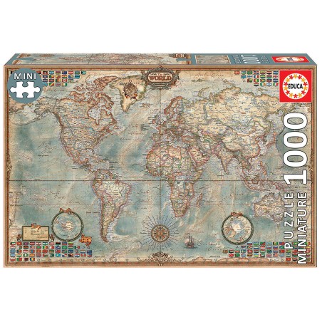 PUZZLE MAPA DEL MUNDO 1000 EDUCA 16764