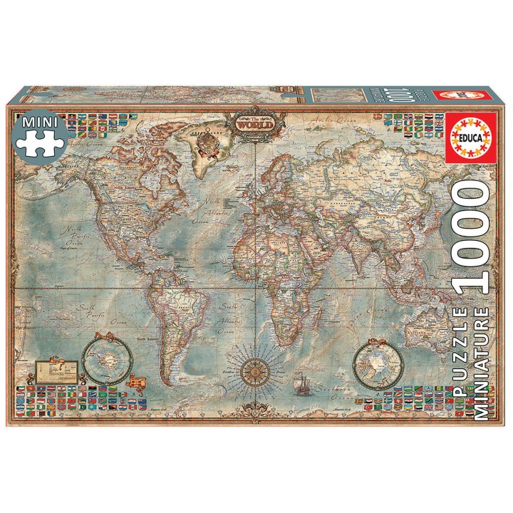 PUZZLE MAPA DEL MUNDO 1000 EDUCA 16764