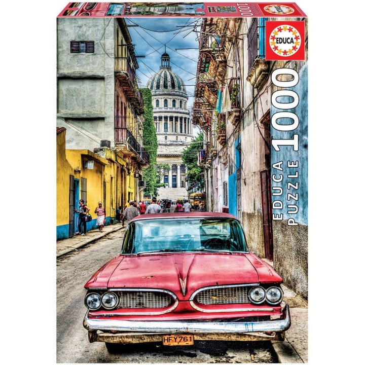 PUZZLE COCHE EN LA HABANA 1000 EDUCA 16754