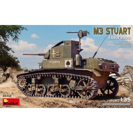 TANQUE M3 STUART EARLY PROD MINIART 35412 ESCALA 1/35