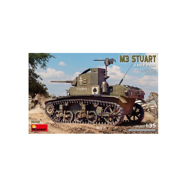 TANQUE M3 STUART EARLY PROD MINIART 35412 ESCALA 1/35