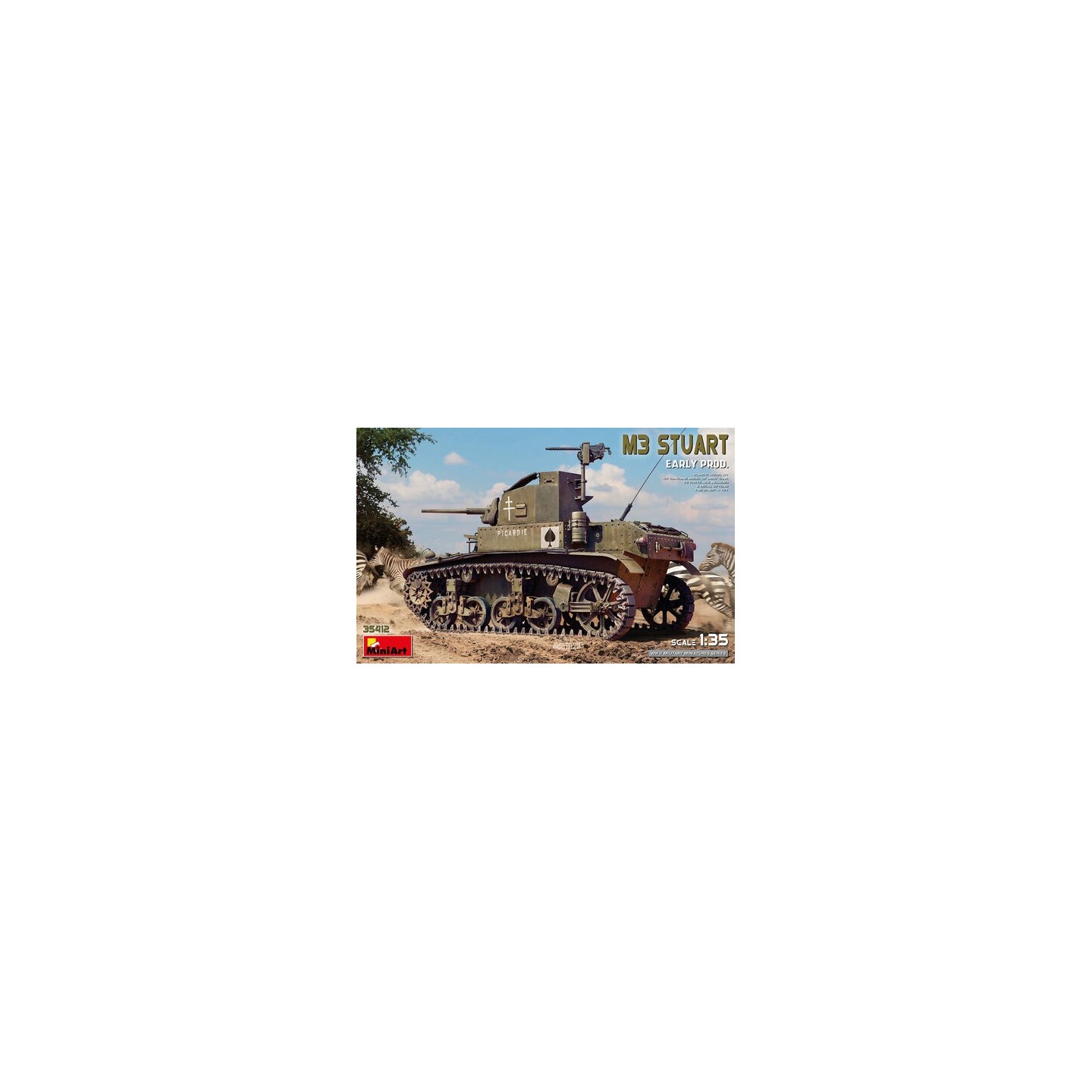 TANQUE M3 STUART EARLY PROD MINIART 35412 ESCALA 1/35