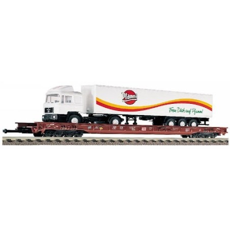 VAGON CON CAMION PFANNI" FLEISCHMAN 5279 ESCALA H0"