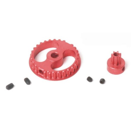 CORONA + PIÑON DURALUMINIO 30/7 DIENTES NINCO XSLOT 61203 ESCALA 1/28