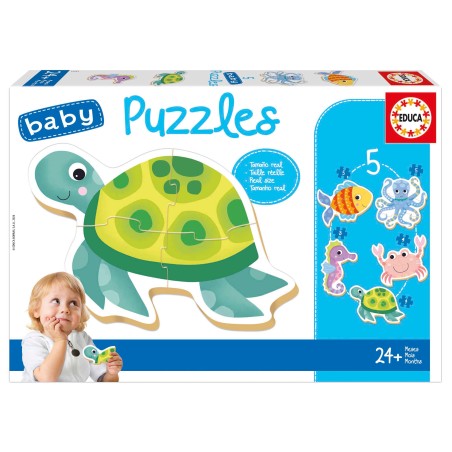 PUZZLE ANIMALES ACUATIC BABY EDUCA 19951