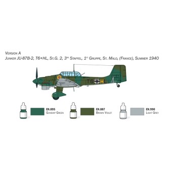 SET INICIO JU-87B STUKA ITALERI 72010 ESCALA 1/72