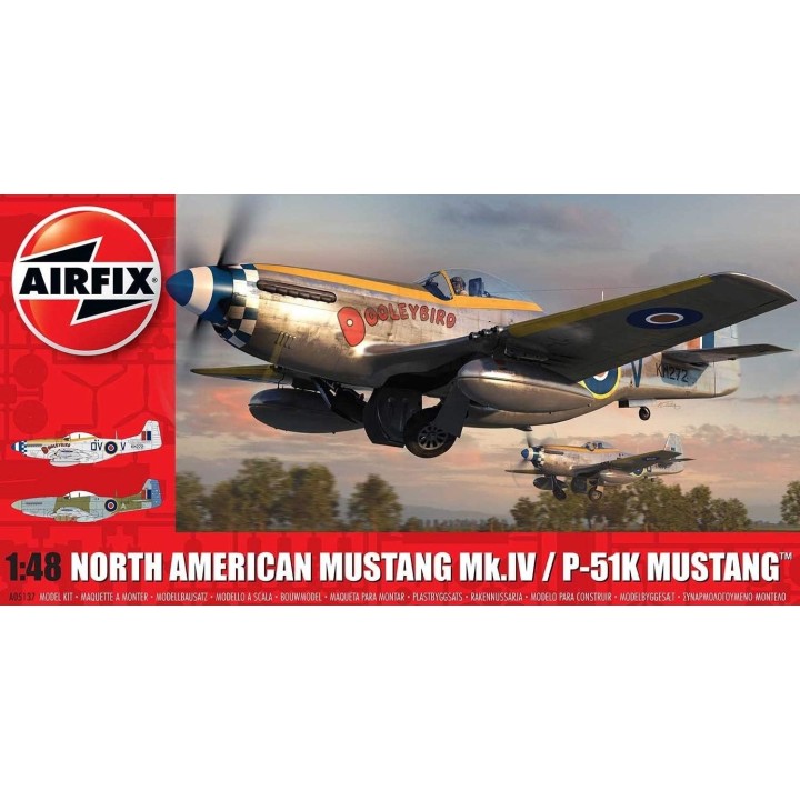 MUSTANG Mk.IV/P-51K AMERICANO AIRFIX A05137 ESCALA 1/48