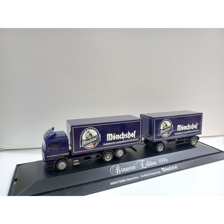 CAMION REMOLQUE MAN F2000 MONCHSHOF" HERPA H0"