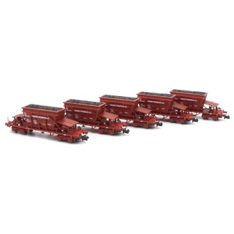 SET 5 VAGONES TOLVA RENFE  VAGONES FRIGORIFICOS S.A." MFTRAIN N71014 ESCALA N"