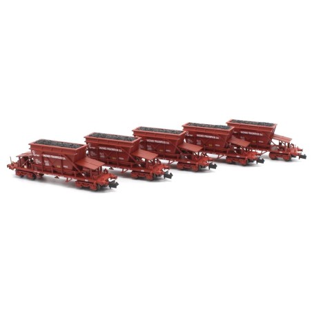SET 5 VAGONES TOLVA RENFE  VAGONES FRIGORIFICOS S.A." MFTRAIN N71014 ESCALA N"