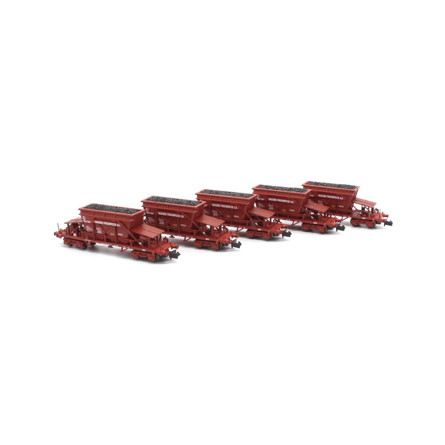 SET 5 VAGONES TOLVA RENFE  VAGONES FRIGORIFICOS S.A." MFTRAIN N71014 ESCALA N"
