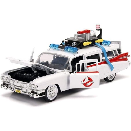 AMBULANCIA CADILLAC 1959 ECTO-1 CAZAFANTASMAS"  JADA TOYS 99731 ESCALA 1/24"