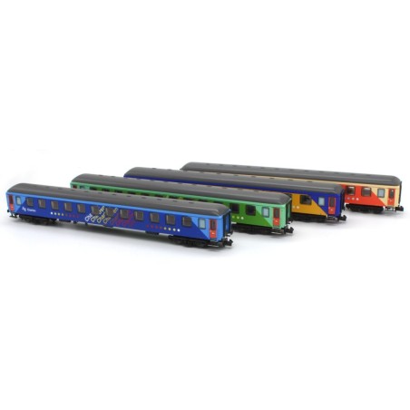 SET 4 COCHES CHARTRÉN RENFE MFTRAIN N71019 ESCALA N