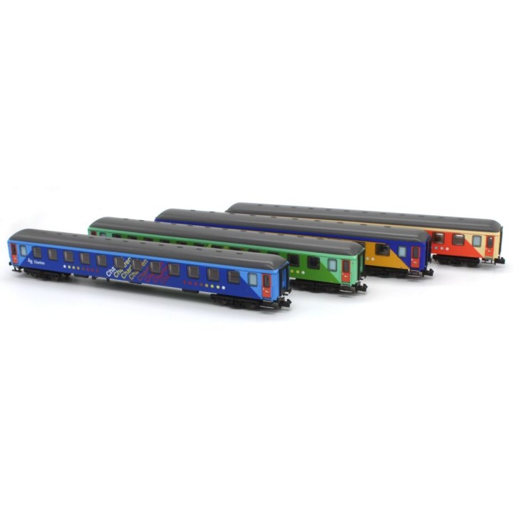 SET 4 COCHES CHARTRÉN RENFE MFTRAIN N71019 ESCALA N