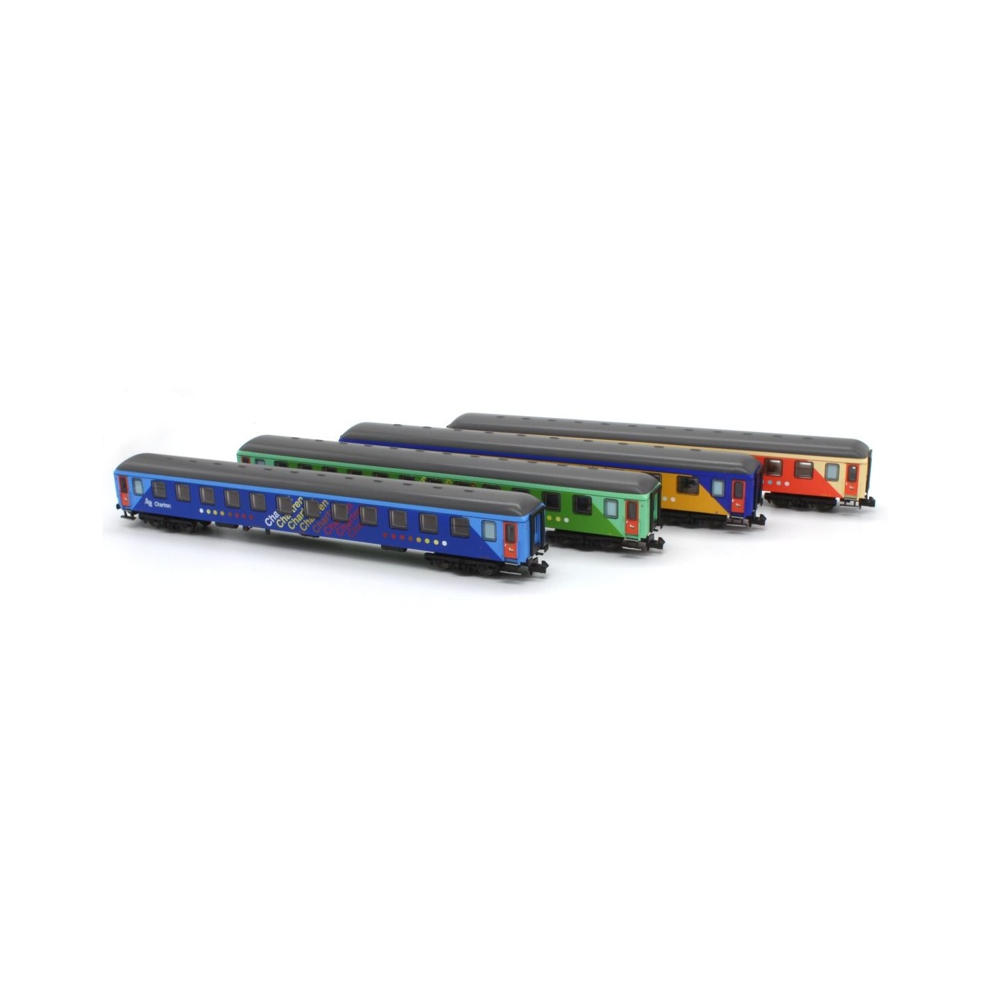 SET 4 COCHES CHARTRÉN RENFE MFTRAIN N71019 ESCALA N