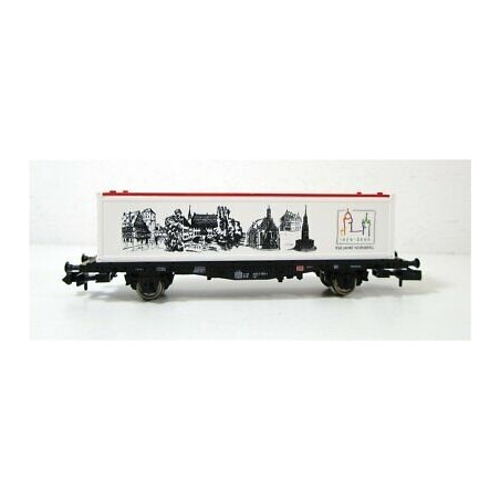 VAGON CON CONTENEDOR NUREMBERG FLEISCHMANN 998237 ESCALA H0